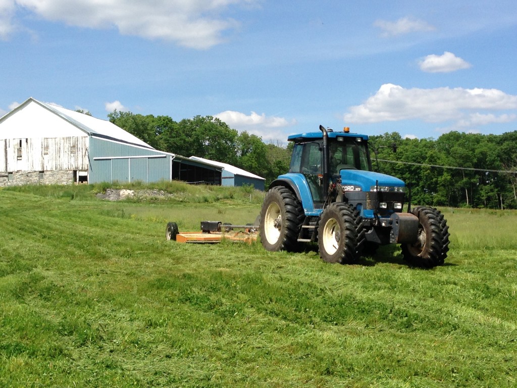 Maintaining grass waterways during the season